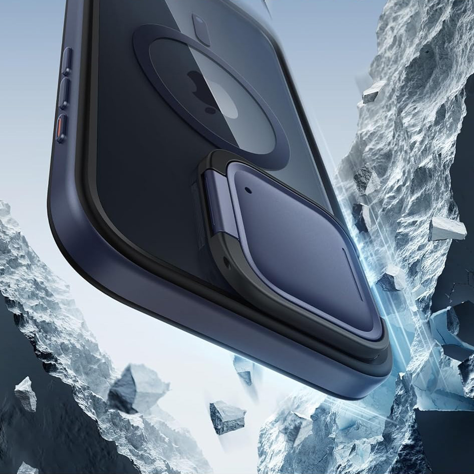 Etui Supcase i-Blason Shield Mag z MagSafe do iPhone 15 Pro Max, granatowe